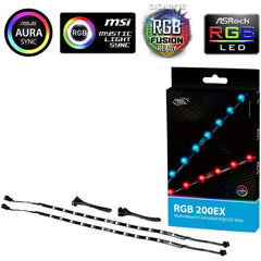 Deepcool Rgb 200 Ex Colour Led Strip Magnetic Lighting Kit - CompuMe
