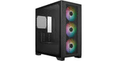 Cooler Master Elite 301 (Black) Micro-ATX ARGB Mini Tower Gaming Case – Tempered Glass, Mesh Panel, 3x 120mm ARGB Fans, USB Type-C