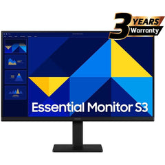 Samsung S3 Essential (D300) 24" Full-HD, IPS Flat Monitor, 100Hz, 5MS (GTG), Super Slim Design, Eye-Care Mode & Flicker Free | LS24D300GAMXUE |