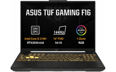 ASUS TUF F16 (2025) FX607VU Intel Core 5 210H 8-Cores w/ Nvidia RTX 3050 6GB DDR6 & 16" IPS 144Hz Display - Black