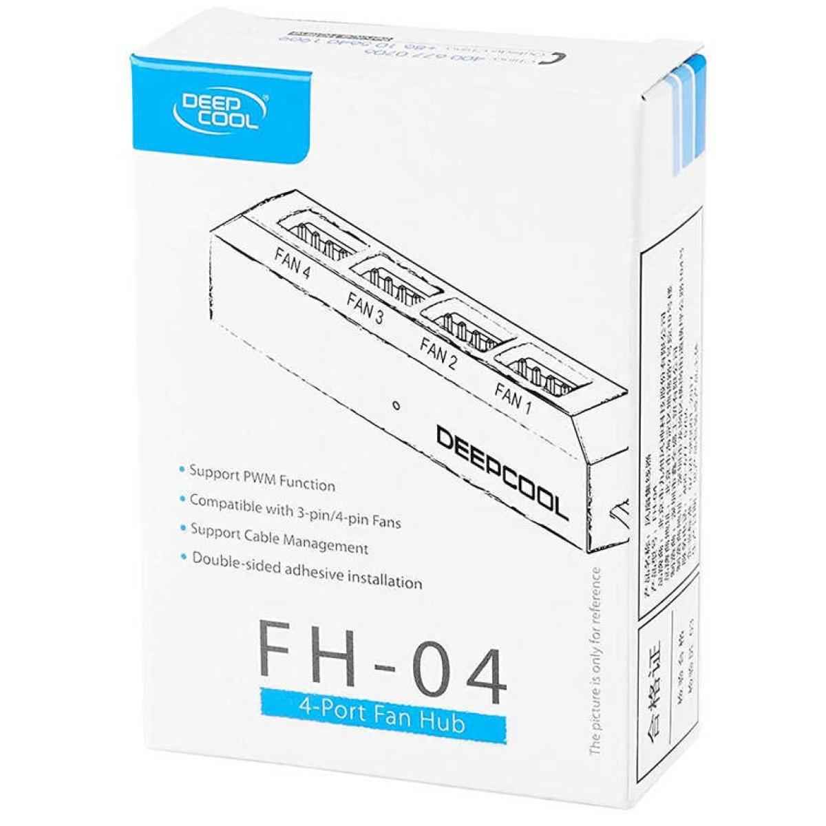 Deepcool Fan Hub Control 4pwm Fan Speed Supports Fan 3pin/4pin