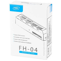 DeepCool Fan Hub Control 4PWM Fan Speed Supports Fan 3Pin/4Pin