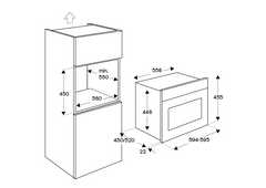 F457MODMWTX Micro Oven Bertazzoni 45 cm Steel