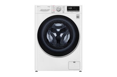 Front Load Washer 8KG , AI Direct Drive Motor, Steam , White Color