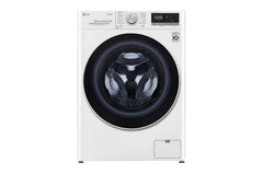 Front Load Washer 9KG , AI Direct Drive Motor , Steam , White Color