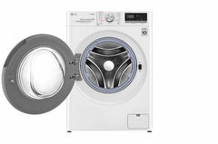 Front Load Washer 9KG , AI Direct Drive Motor , Steam , White Color
