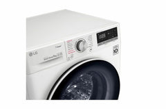 Front Load Washer 9KG , AI Direct Drive Motor , Steam , White Color