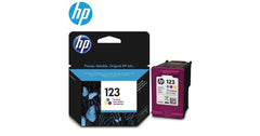 HP 123 TRI - Color Original Ink Cartridge (F6V16AE) (Original) with toners and inks hp toners inks
