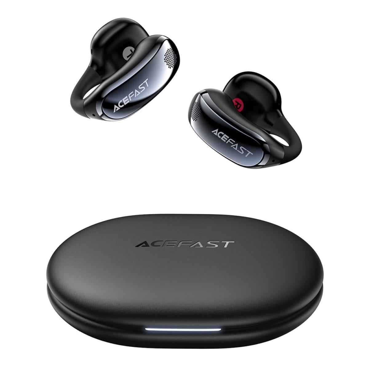 Acefast Aceclip Pro Open Ear Wireless Earphones Dual Mic Noise Reduion Bluetooth Compatible Earbuds Black
