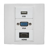 NO - Brand VGA HDMI USB Multimedia Faceplate Wall Plate, networking