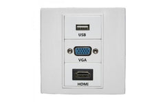 Vga Hdmi Usb Multimedia Faceplate Wall Plate