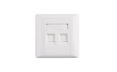 2 Port Rj45 Cat5e Face Plate Wall Socket