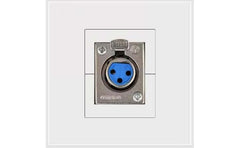 1 Port Female Xlr Connector Wall Plate Socket Keystone Faceplate