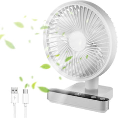 Portable 4 Wind Speed Rechargeable USB Desktop Fan 4W