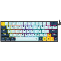 Fantech MK874 V2 ATOM63 (60% Size) RGB Wired 3 Colors Combination Mechanical Gaming Keyboard Mizu Edition