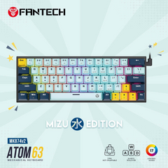 Fantech MK874V2 ATOM 63 Mechanical Gaming Keyboard - RED