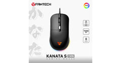 FANTECH KANATA S VX9S RGB Optical Wired Gaming Mouse, 7200 DPI, 82g Weight, Ambidextrous Design, Braided Cord, Software Support For Kanata S