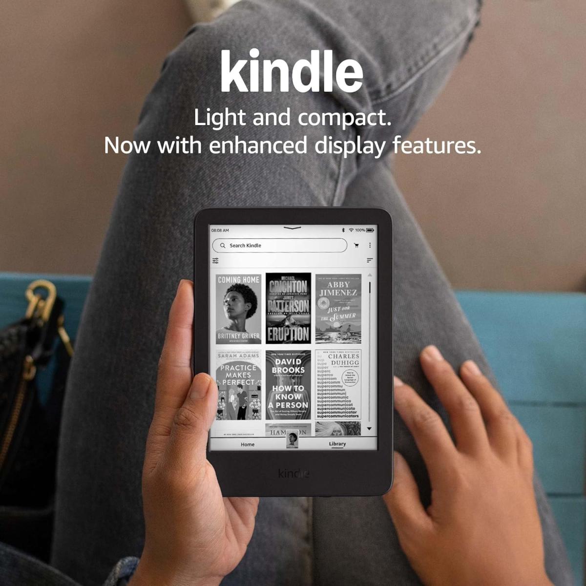 Amazon New Kindle (2024) 16gb Wifi 6" Lightest & Most Compa Kindle, With Glare Free Display, Faster Page Turns, Adjustable Front Light, & Long Battery Life Black - CompuMe Amazon New Kindle (2024) 16gb Wifi 6" Lightest & Most Compa Kindle, With Glare Free Display, Faster Page Turns, Adjustable Front Light, & Long Battery Life Black - CompuMe