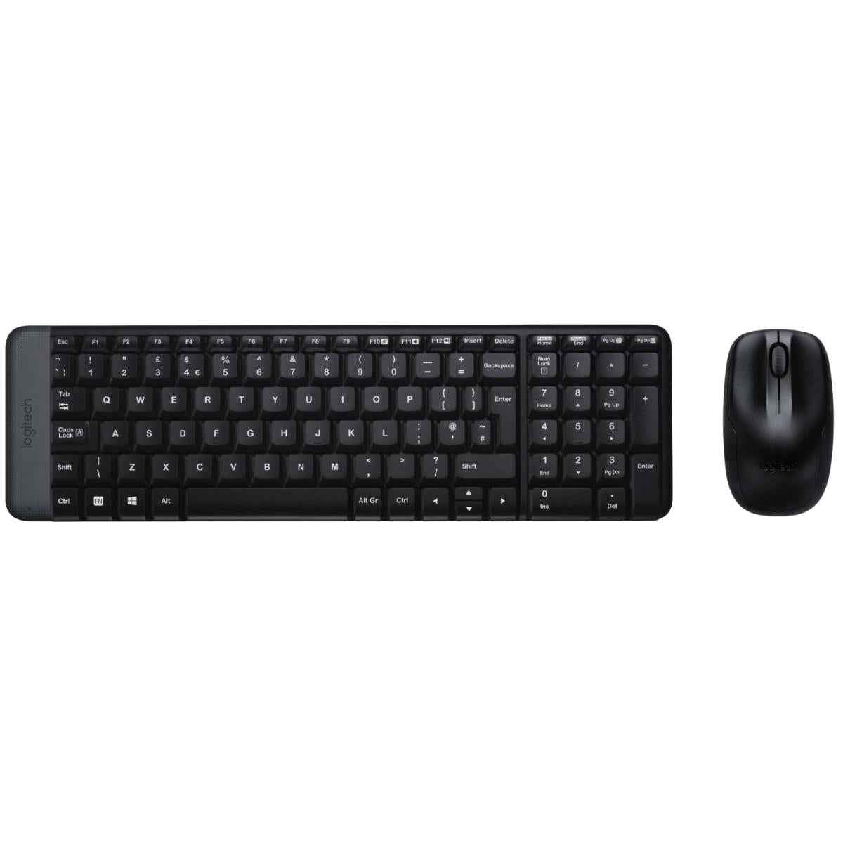 Logitech MK220 Compact Kit 2.4GHz Wireless Black Keyboard & Mouse Combo (عربي) | Logitech MK220 WLS |