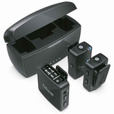FIFINE M9 Dual Wireless Lav Microphones System Included Charging Case, Three Adapter Cables For Android, iPhone, Camera, PC | M9 |