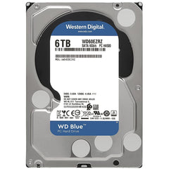 Western Digital Blue HDD Desktop Storage 6TB Surveillance 5400RPM SATA 6Gb-s, 64 MB Cache - 3.5 Hard Drive - WD60EZRZ - - CompuMe