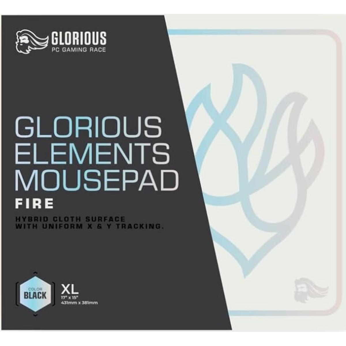 Glorious Elements Mousepad Xl Mouse Pad Foam Core Hybrid Cloth Computer Desk Pad For Speed Gaming 430x380x4mm (fire) - CompuMe Glorious Elements Mousepad Xl Mouse Pad Foam Core Hybrid Cloth Computer Desk Pad For Speed Gaming 430x380x4mm (fire) - CompuMe