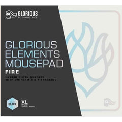 Glorious Elements Mousepad Xl Mouse Pad Foam Core Hybrid Cloth Computer Desk Pad For Speed Gaming 430x380x4mm (fire)