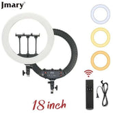 Jmary Fm 18r Ring Light 18inch With Remote, Without Tripod Powerful And Versatile Ring Light Designed To Elevate Your Lighting