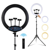 Jmary Fm 19rs 19 Inch Led 60w Selfie Ring Light Lcd Display Touch Screen Dimmable Light Makeup Ring Light Without Tripod Stand - CompuMe