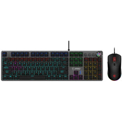 MSI Forge GK310 Combo (Kit) Gaming RGB Hot Swappable Mechanical RED Switch USB 2.0 Full Size Keyboard & Forge Mouse 7200 DPI Optical Gaming Mouse, Anti-Ghosting Keyboard, (عربي) | FORGE GK310 COMBO – RED SWITCHES |