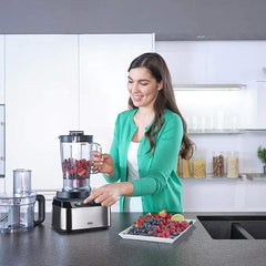 Braun Food Processor 800 W 2 speed settings with Pulse 2.1 L Bowl Capacity and Accessories Black
