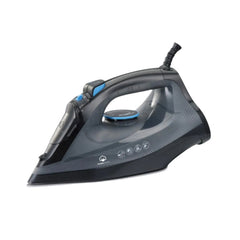 Home Electric Steam Iron, 2400Watts, Ceramic Plate, Grey - HIT-96