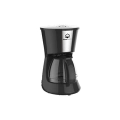 Home electric Coffee Maker Permanent Filter, 1.5Lit, (4-6Cups), 550Watts, Black - HK-508