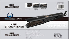 Home Electric Hair Straightener Ceramic, 40Watts, Black - HF-56