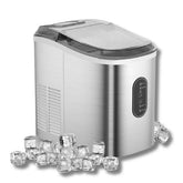Home Electric Ice Maker, Water Shortage Reminder Full Ice, 105Watts, Silver - IM-201