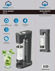 Home Electric Soda Maker, Silver - SM-101