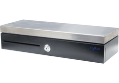Cash Drawer FT460 - Stainless Steel Flip‑Top Design, 12V/24V POS Interface, Space‑Saving Layout, 5.3kg, 52×16.5×25cm