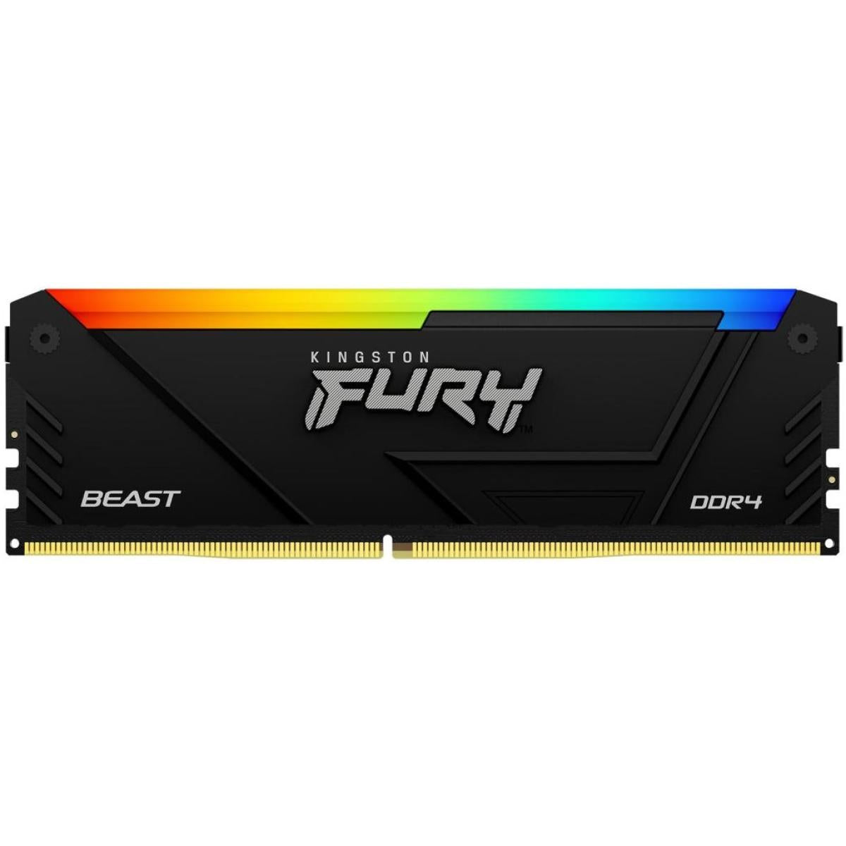 KingSton Fury Beast Single 16GB DDR4 3200MT-s-CL16 RGB Desktop Memory - KingSton FURY Beast RGB -