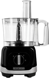 BLACK+DECKER 800W Multifunction Food Processor – Family-Size 2.4L Bowl, 1.5L