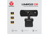 Fantech Luminous C30 Ultra-Wide Camera With Clip 2K (2560x 1440) Resolution Webcam Build-in Microphone - CompuMe
