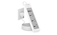 Haing Hi Uk304l 20w Fast Charger Power Strip Uk Socket 2m