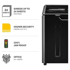 Fellowes Powershred 325Ci Shredder, Cross Cut, Shreds 24 sheets