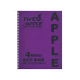 Five Apple Note Book A4 4 Subjects