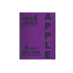 Five Apple Note Book A5 6 Subject