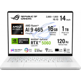 ASUS ROG Zephyrus G14 GA403GM-SY008 Gaming Laptop | Ryzen AI 9 465 | RTX 5060 8GB | 16GB LPDDR5X | 1TB SSD | 14" 3K OLED 120Hz | Platinum White