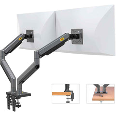 North Bayou NB North Bayou G35 22" - 32" Dual Monitor Stand Gas - Spring Heavy Duty Desk Mount Bracket