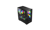 Huntkey PC case for desktop computer builds and component installation