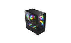 Huntkey PC case for desktop computer builds and component installation