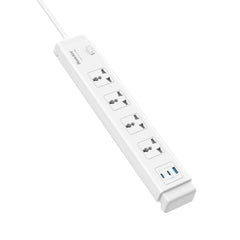 HUNTKEY SZC417 5 SOCKETS UNIVERSAL POWER STRIP WITH *2 USB-C AND *1 USB-A 3M CABLE