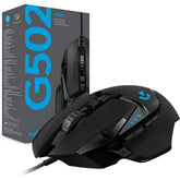 Logitech G502 HERO, Fully Programmable 11 Buttons W/ Hero 25K Sensor RGB High Performance Gaming Mouse (Comes w/ Leather Cord)